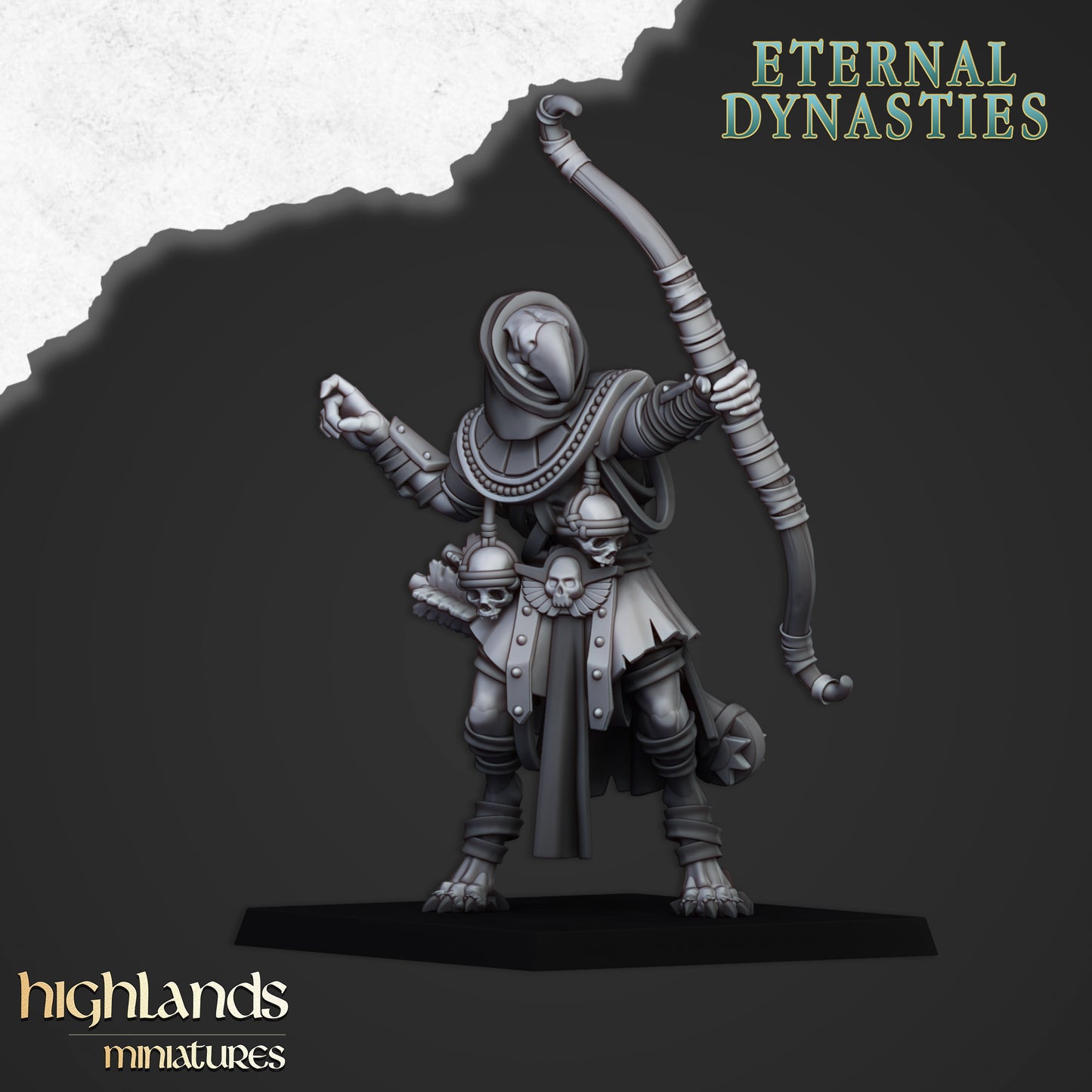 Miniatura Guardia de Anubis Reyes Funerarios resina 28mm sin pintar - Drakholm
