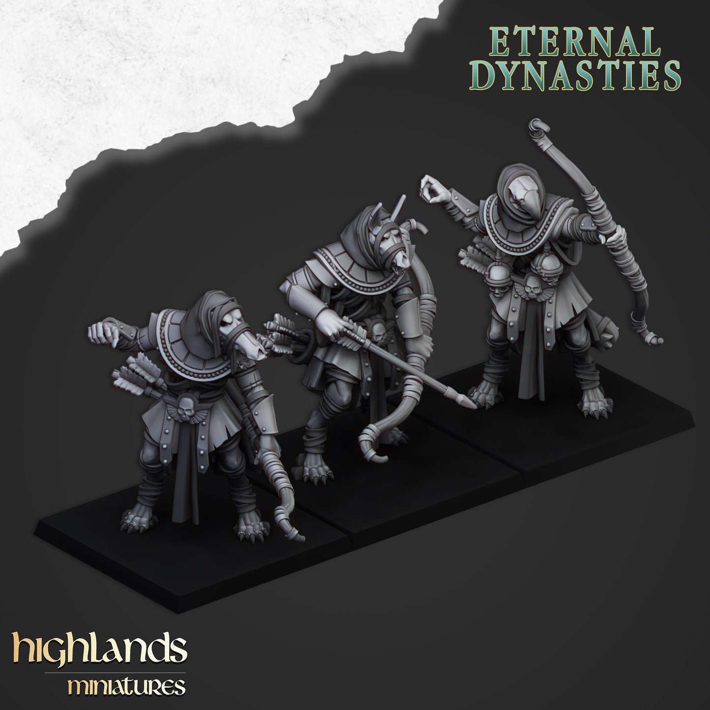 Miniatura Guardia de Anubis Reyes Funerarios resina 28mm sin pintar - Drakholm