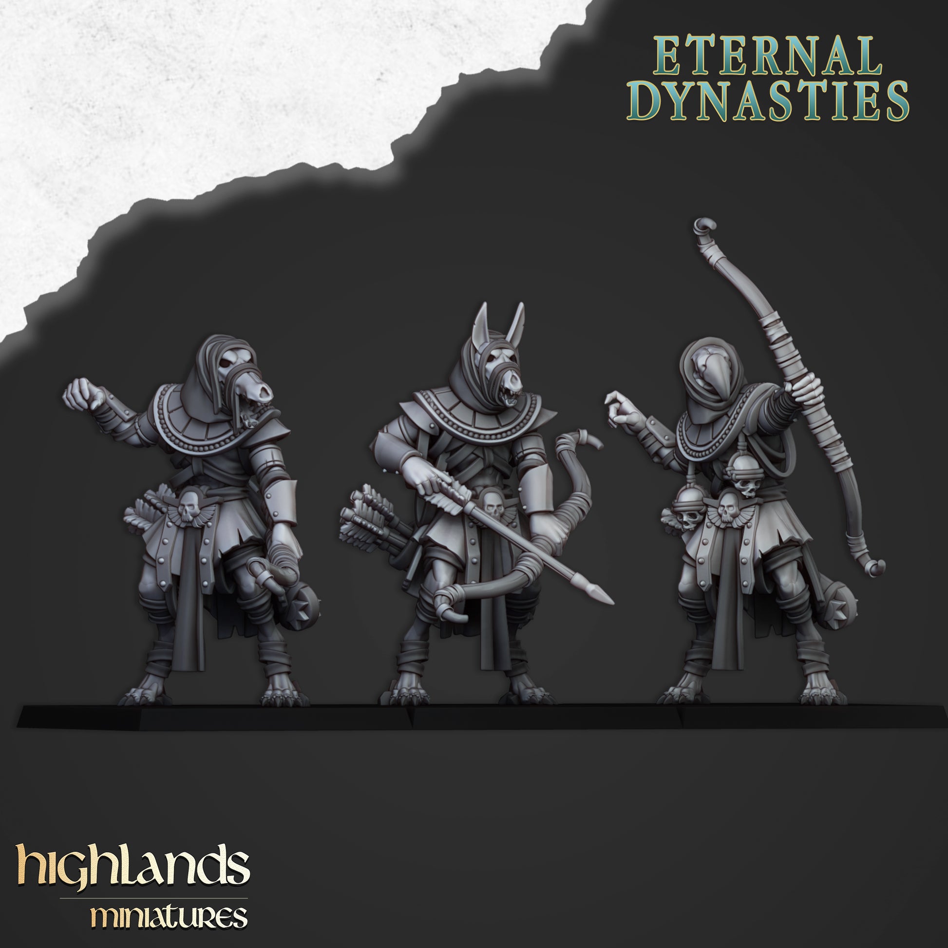 Miniatura Guardia de Anubis Reyes Funerarios resina 28mm sin pintar - Drakholm
