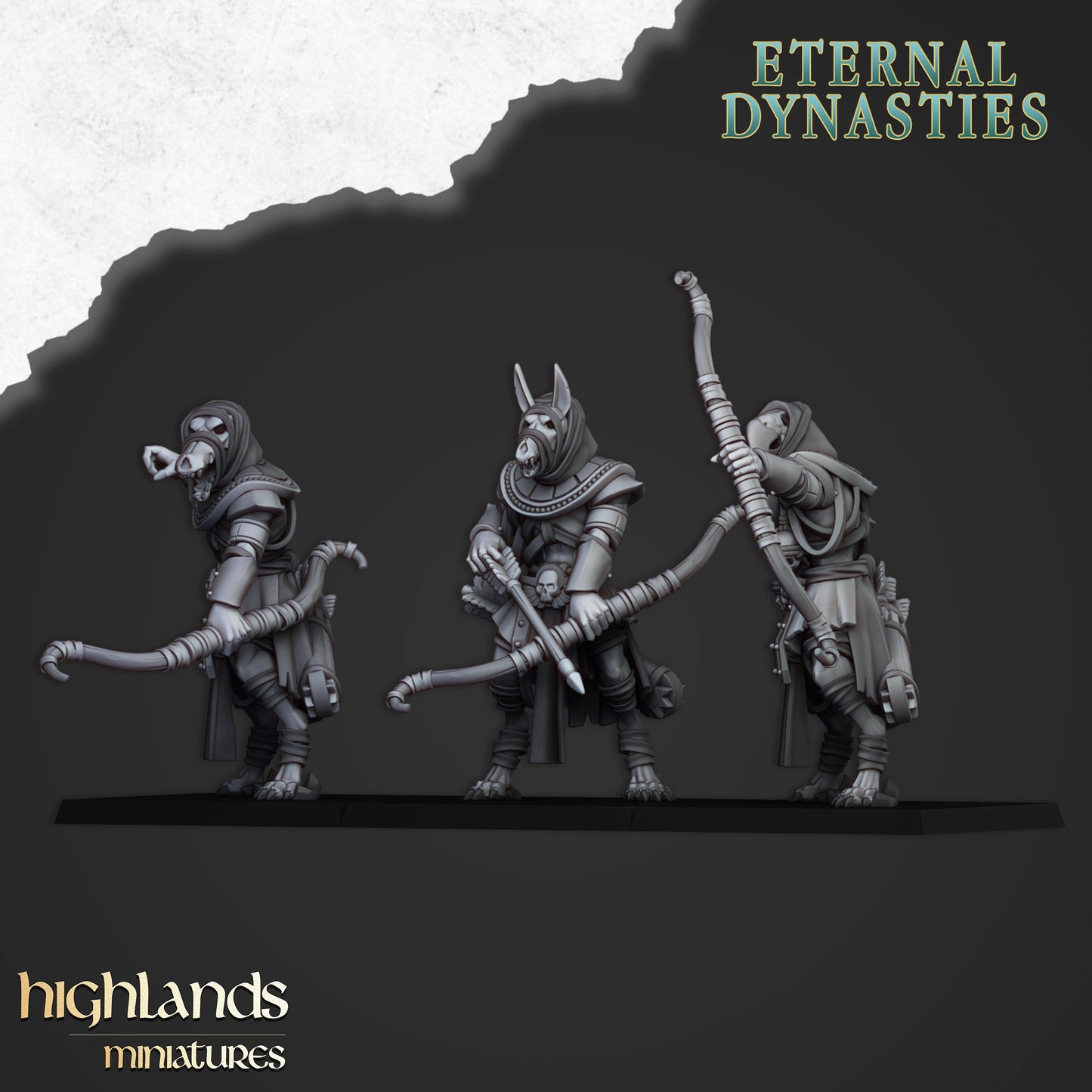 Miniatura Guardia de Anubis Reyes Funerarios resina 28mm sin pintar - Drakholm