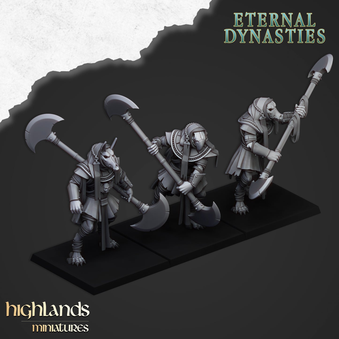 Miniatura Guardia de Anubis Reyes Funerarios resina 28mm sin pintar - Drakholm