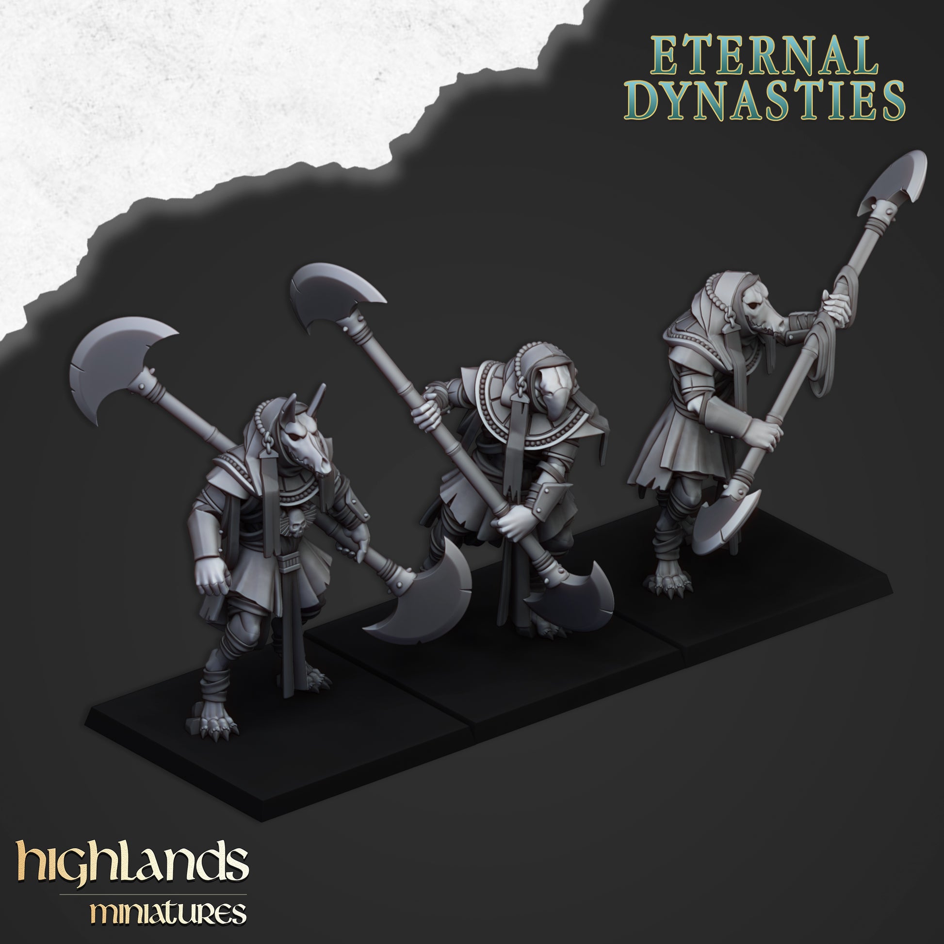 Miniatura Guardia de Anubis Reyes Funerarios resina 28mm sin pintar - Drakholm