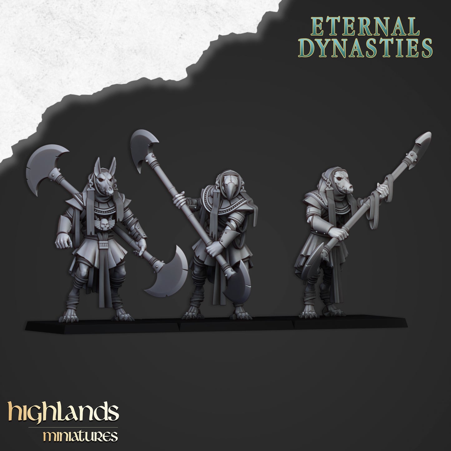 Miniatura Guardia de Anubis Reyes Funerarios resina 28mm sin pintar - Drakholm