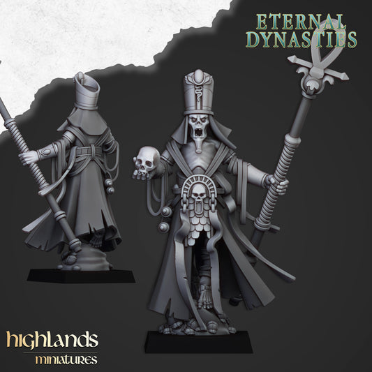 Miniatura Sacerdote Eterno Reyes Funerarios resina 28mm sin pintar - Drakholm