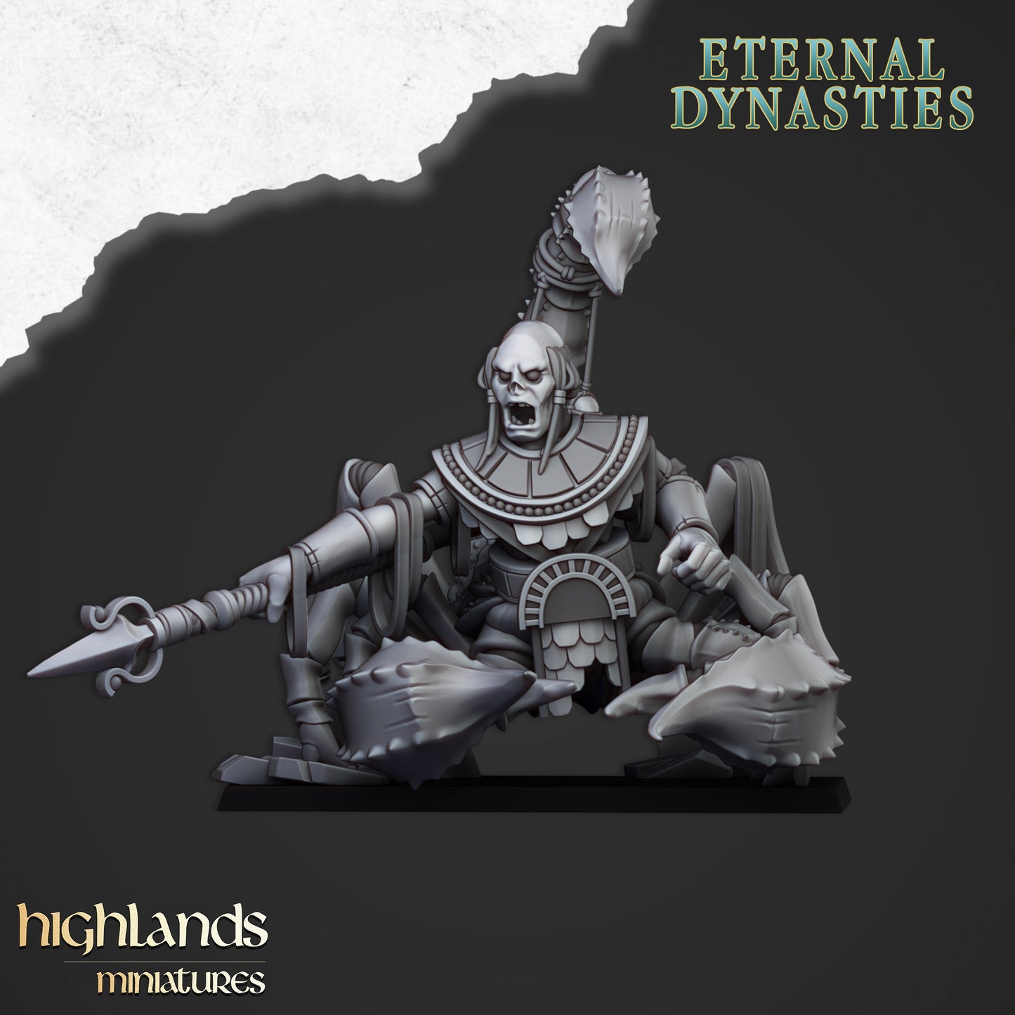 Miniatura Escorpión Eterno Reyes Funerarios resina 28mm sin pintar - Drakholm