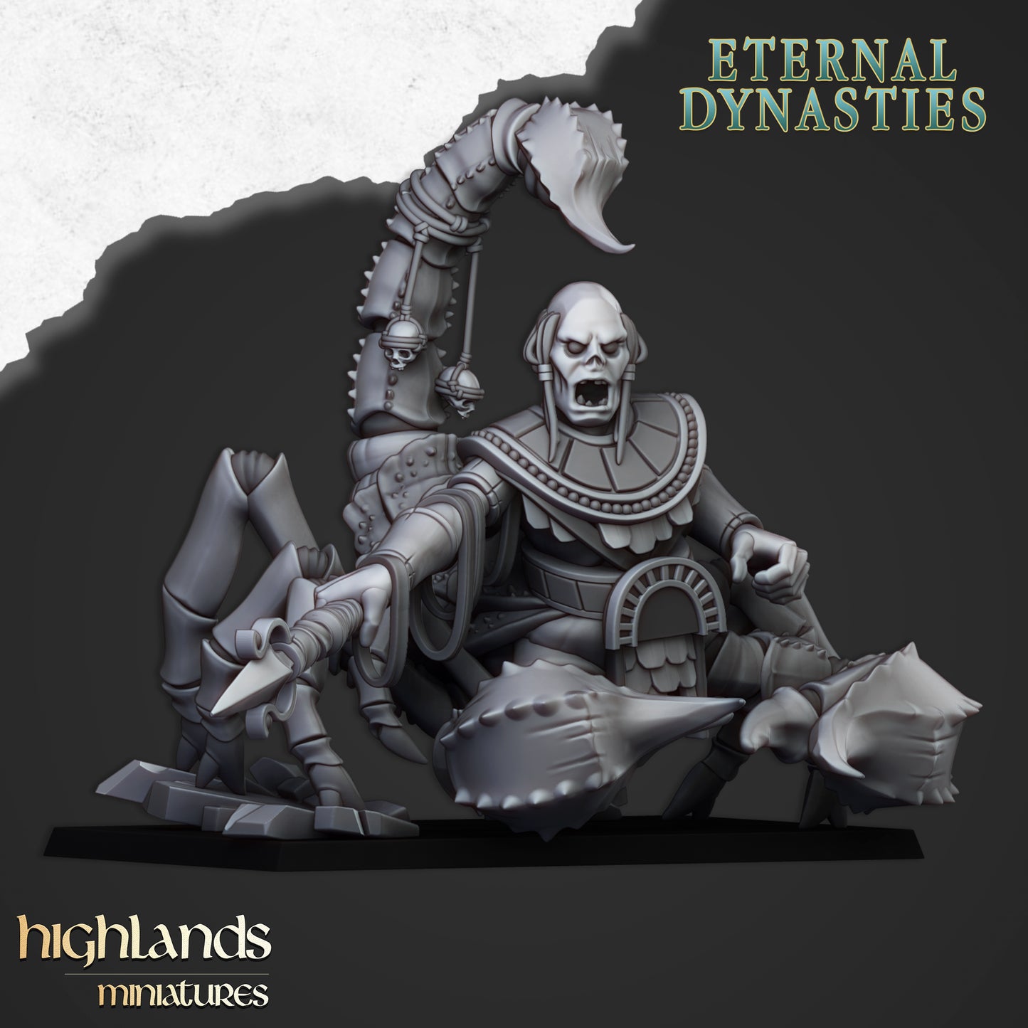 Miniatura Escorpión Eterno Reyes Funerarios resina 28mm sin pintar - Drakholm