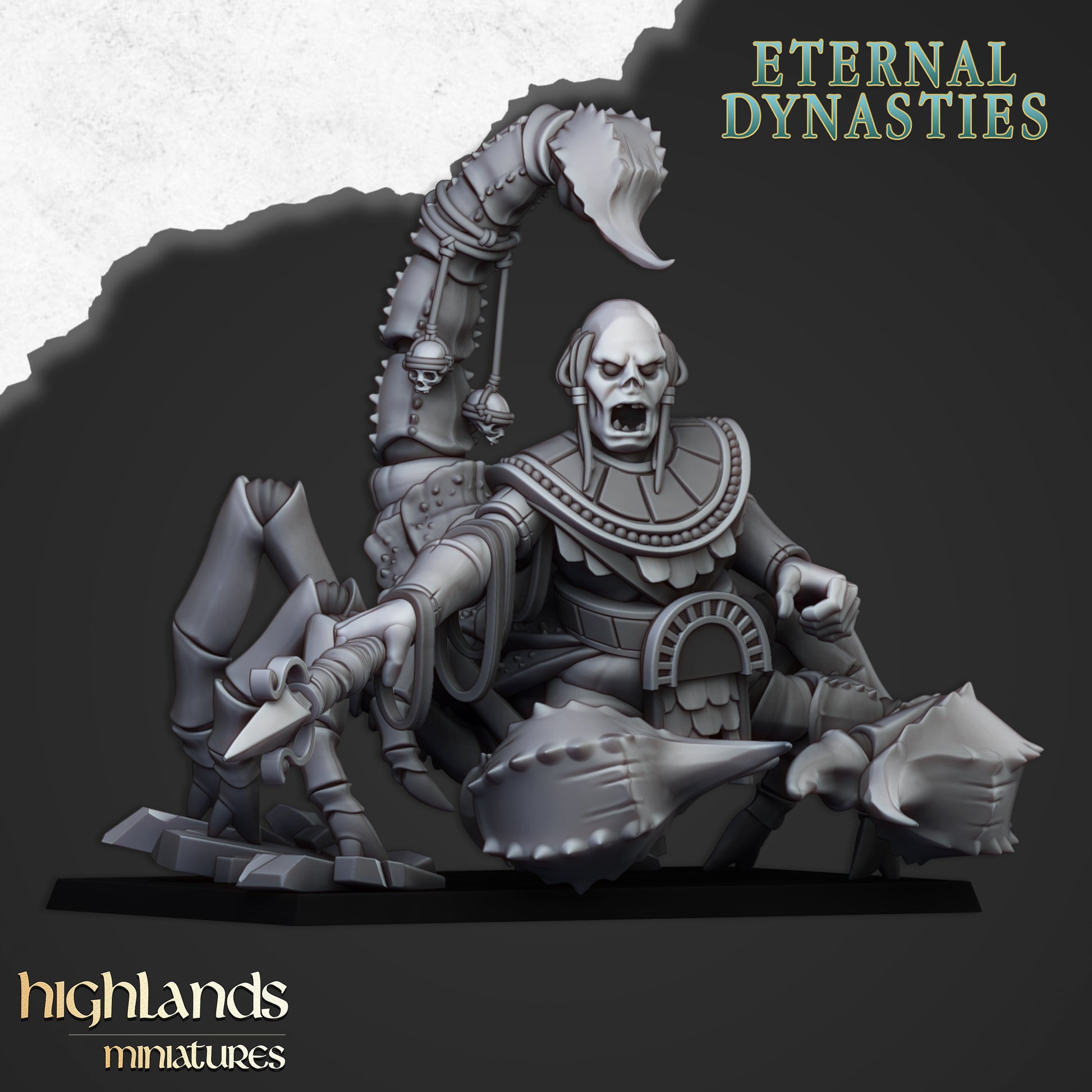 Miniatura Escorpión Eterno Reyes Funerarios resina 28mm sin pintar - Drakholm