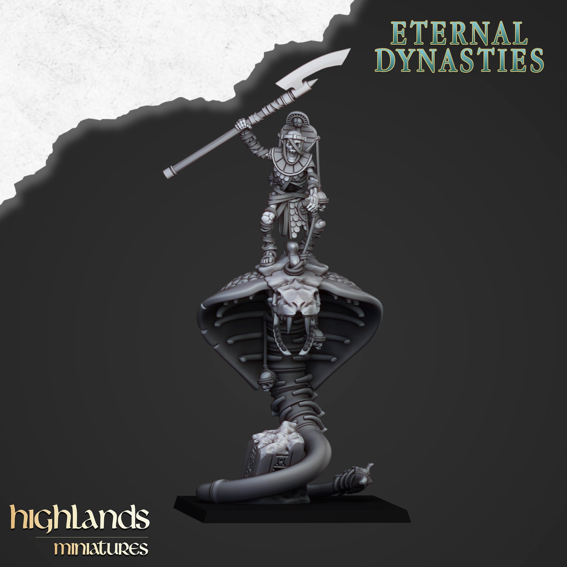 Miniatura Guardia Antigua Montada Reyes Funerarios resina 28mm sin pintar - Drakholm