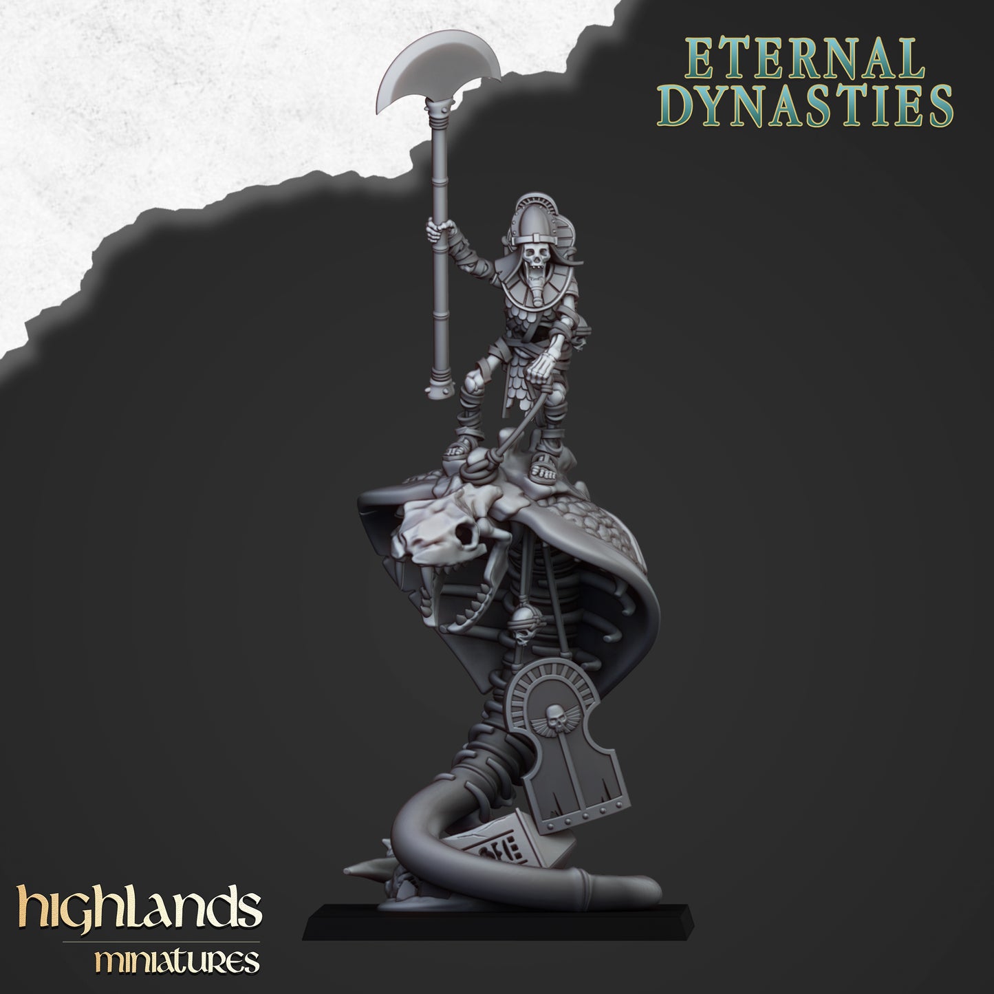 Miniatura Guardia Antigua Montada Reyes Funerarios resina 28mm sin pintar - Drakholm