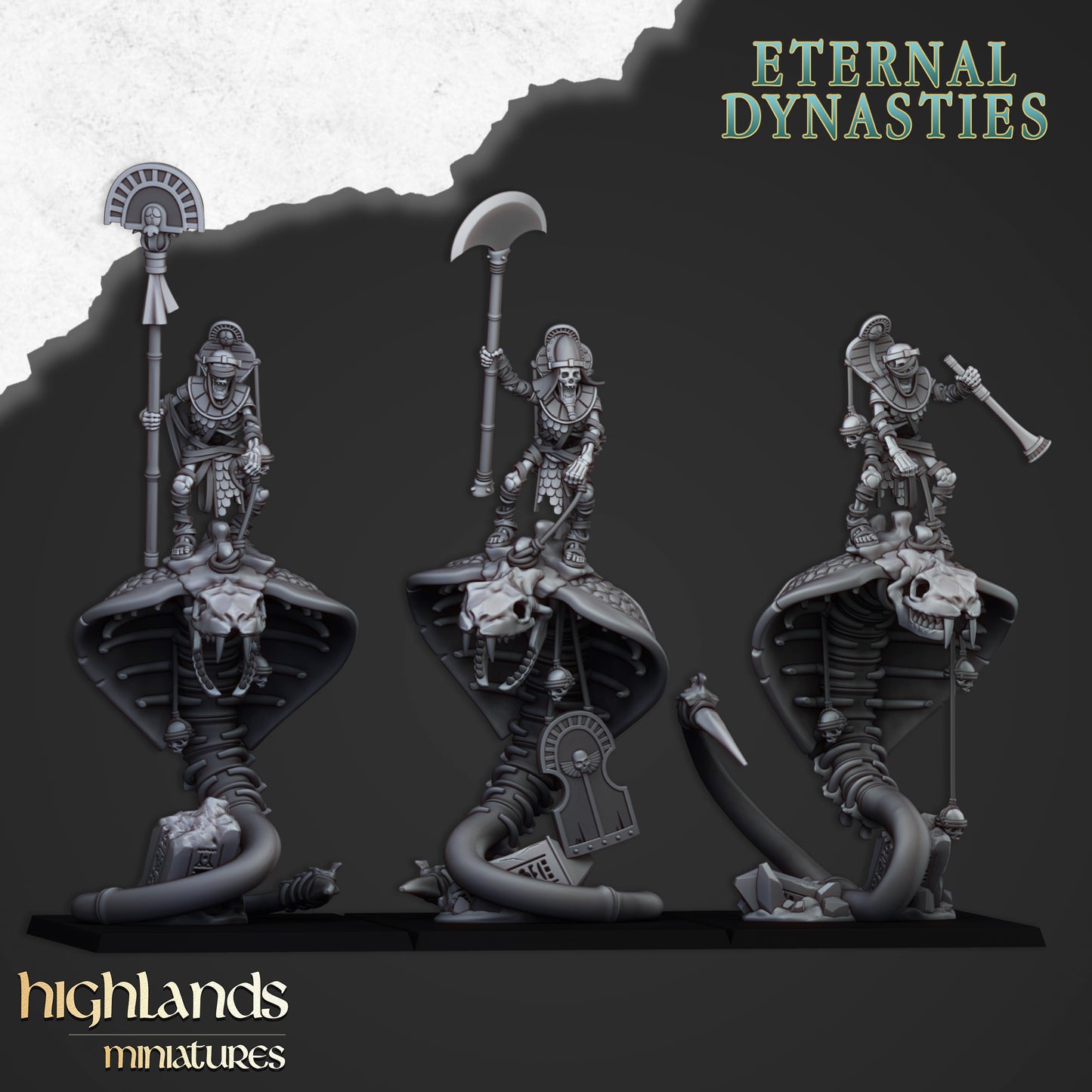 Miniatura Guardia Antigua Montada Reyes Funerarios resina 28mm sin pintar - Drakholm