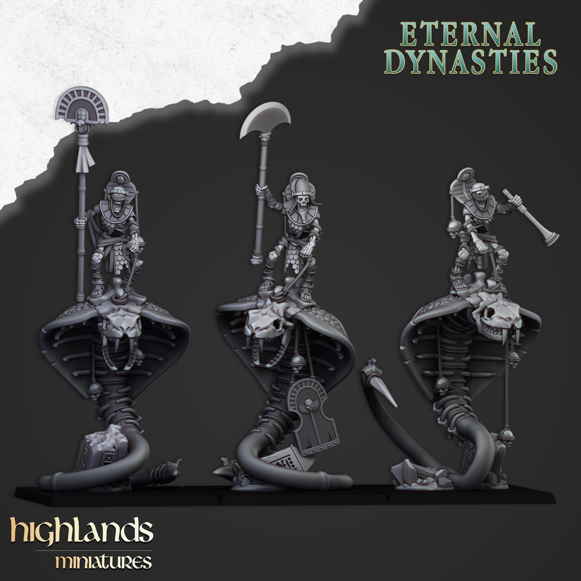Miniatura Guardia Antigua Montada Reyes Funerarios resina 28mm sin pintar - Drakholm