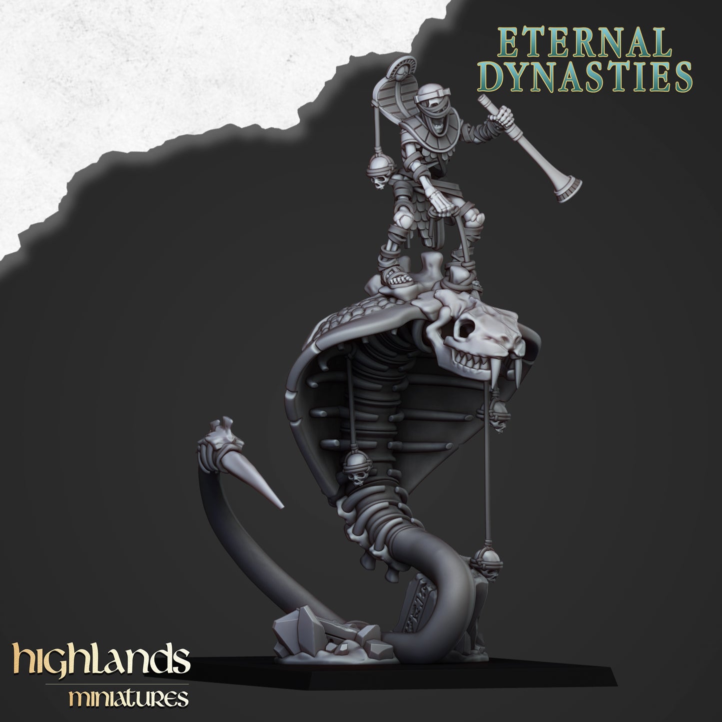 Miniatura Guardia Antigua Montada Reyes Funerarios resina 28mm sin pintar - Drakholm