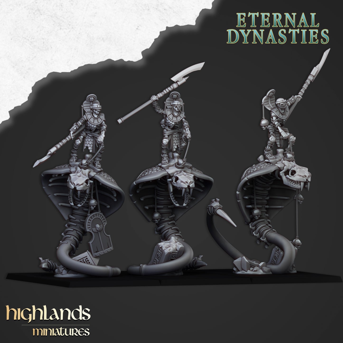 Miniatura Guardia Antigua Montada Reyes Funerarios resina 28mm sin pintar - Drakholm