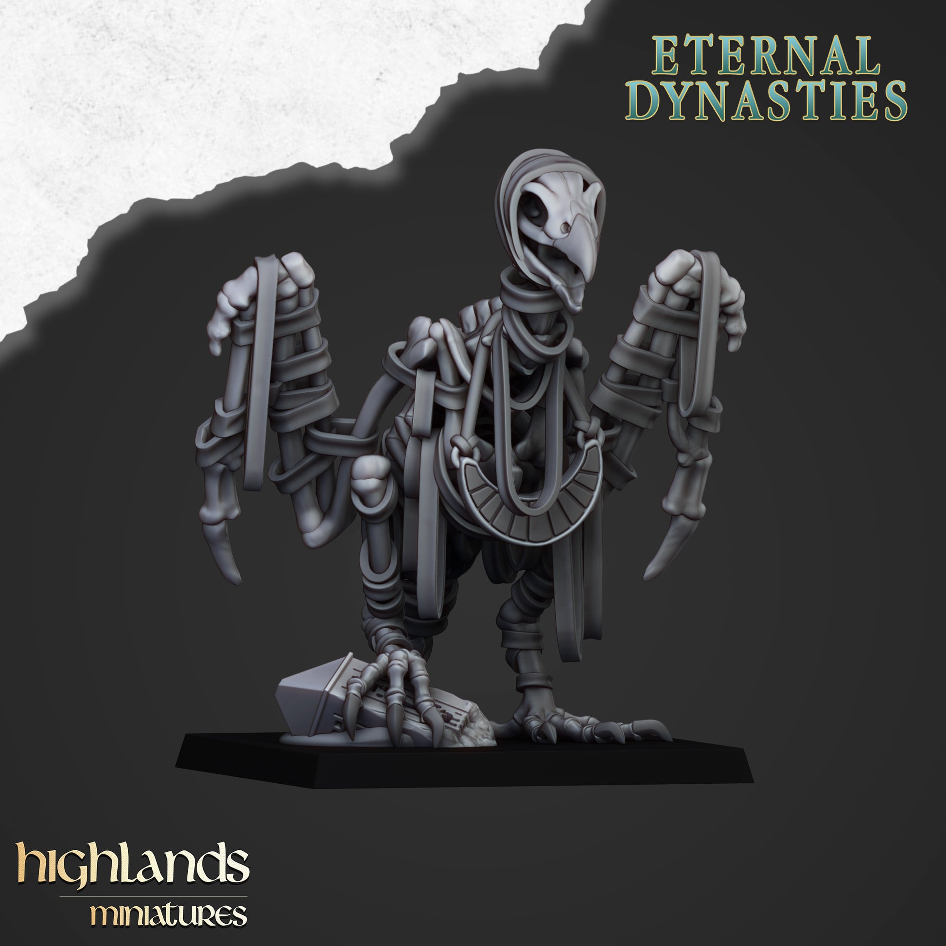 Miniatura Buitres de Arena Reyes Funerarios resina 28mm sin pintar - Drakholm