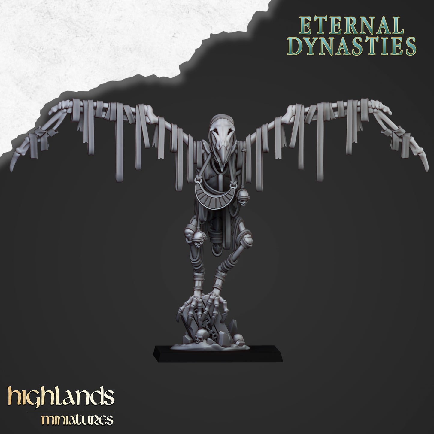 Miniatura Buitres de Arena Reyes Funerarios resina 28mm sin pintar - Drakholm