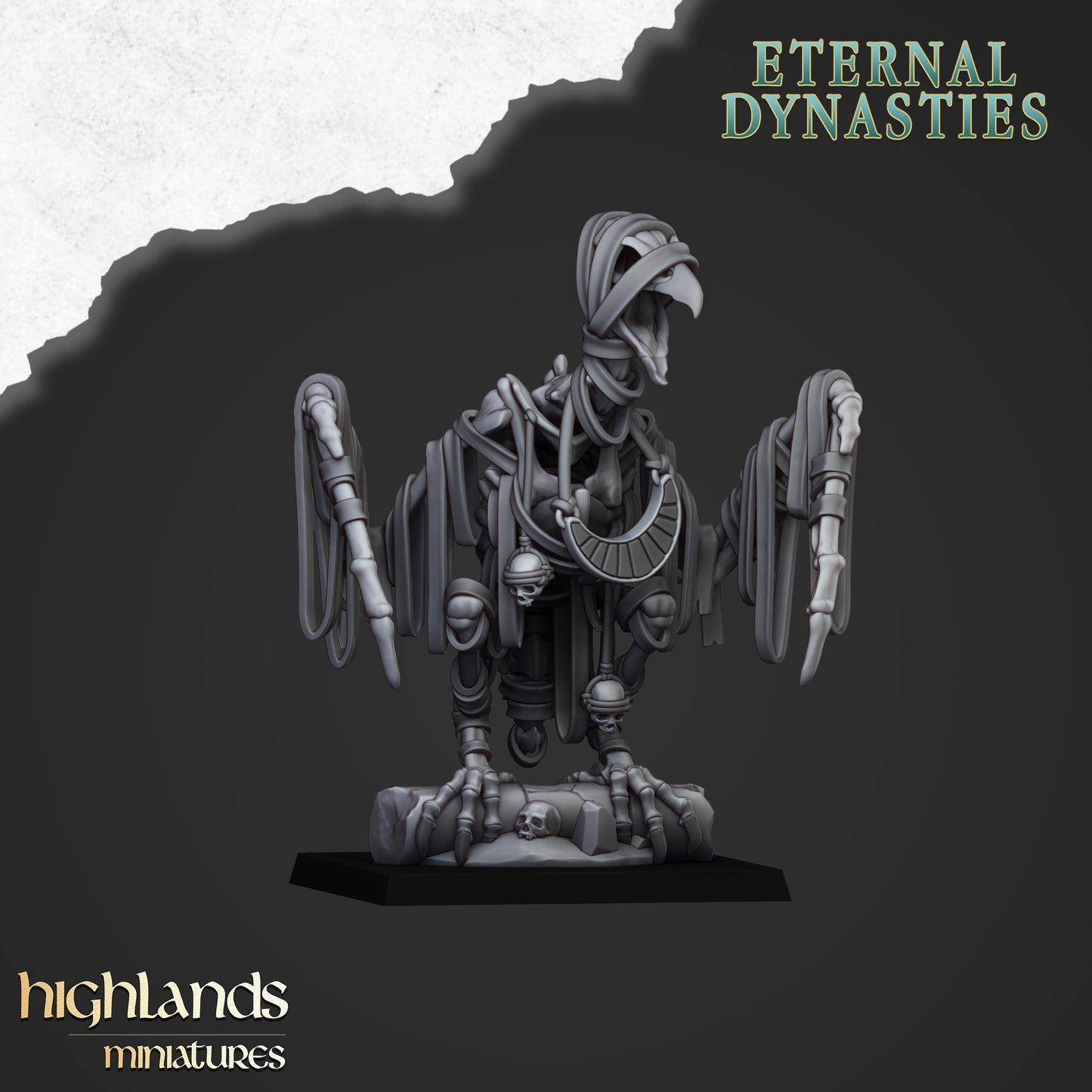 Miniatura Buitres de Arena Reyes Funerarios resina 28mm sin pintar - Drakholm