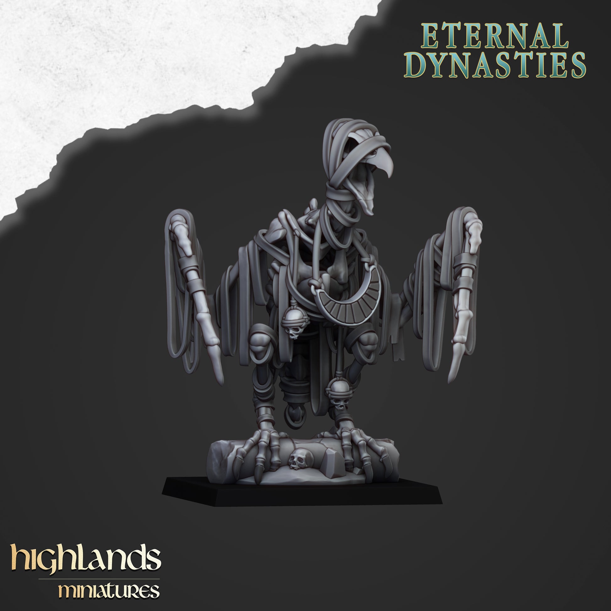 Miniatura Buitres de Arena Reyes Funerarios resina 28mm sin pintar - Drakholm