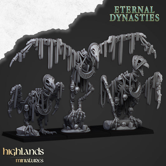 Miniatura Buitres de Arena Reyes Funerarios resina 28mm sin pintar - Drakholm