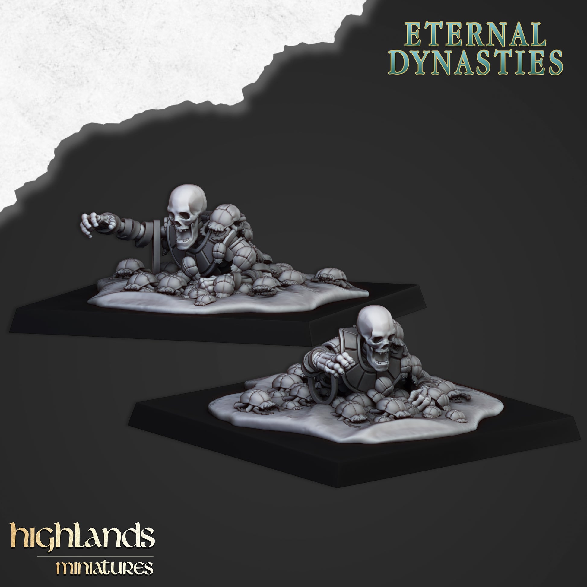 Miniatura Enjambre de Escarabajos Reyes Funerarios resina 28mm sin pintar - Drakholm