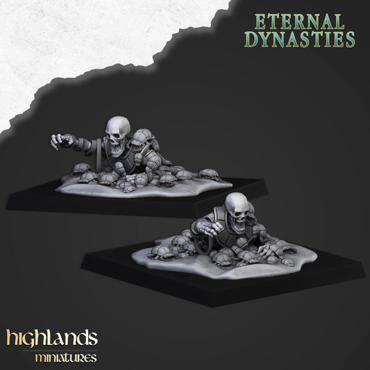 Miniatura Enjambre de Escarabajos Reyes Funerarios resina 28mm sin pintar - Drakholm