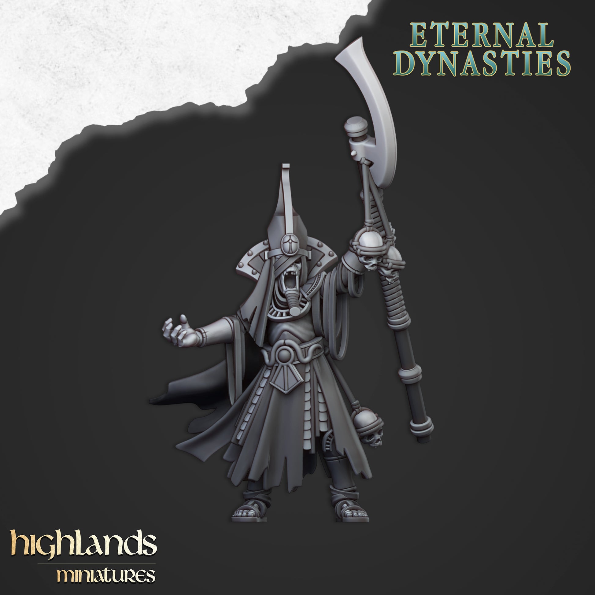 Miniatura Barco Funerario del Faraón Hundido Reyes Funerarios resina 28mm sin pintar - Drakholm