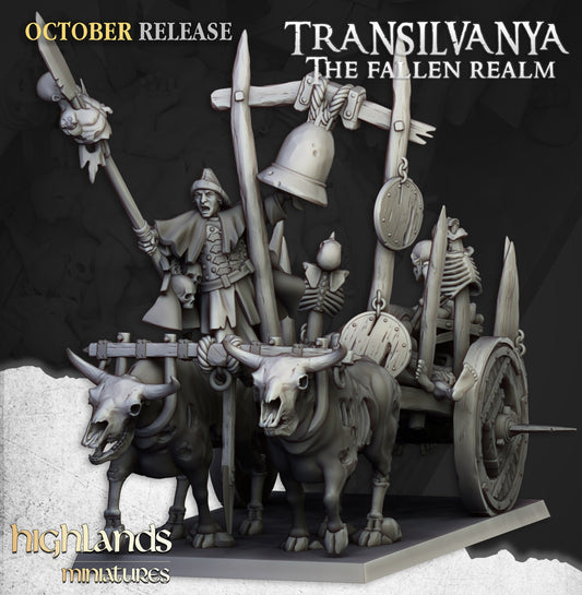 Miniatura Carro de Cadáveres Condes Vampiro resina 28mm sin pintar - Drakholm