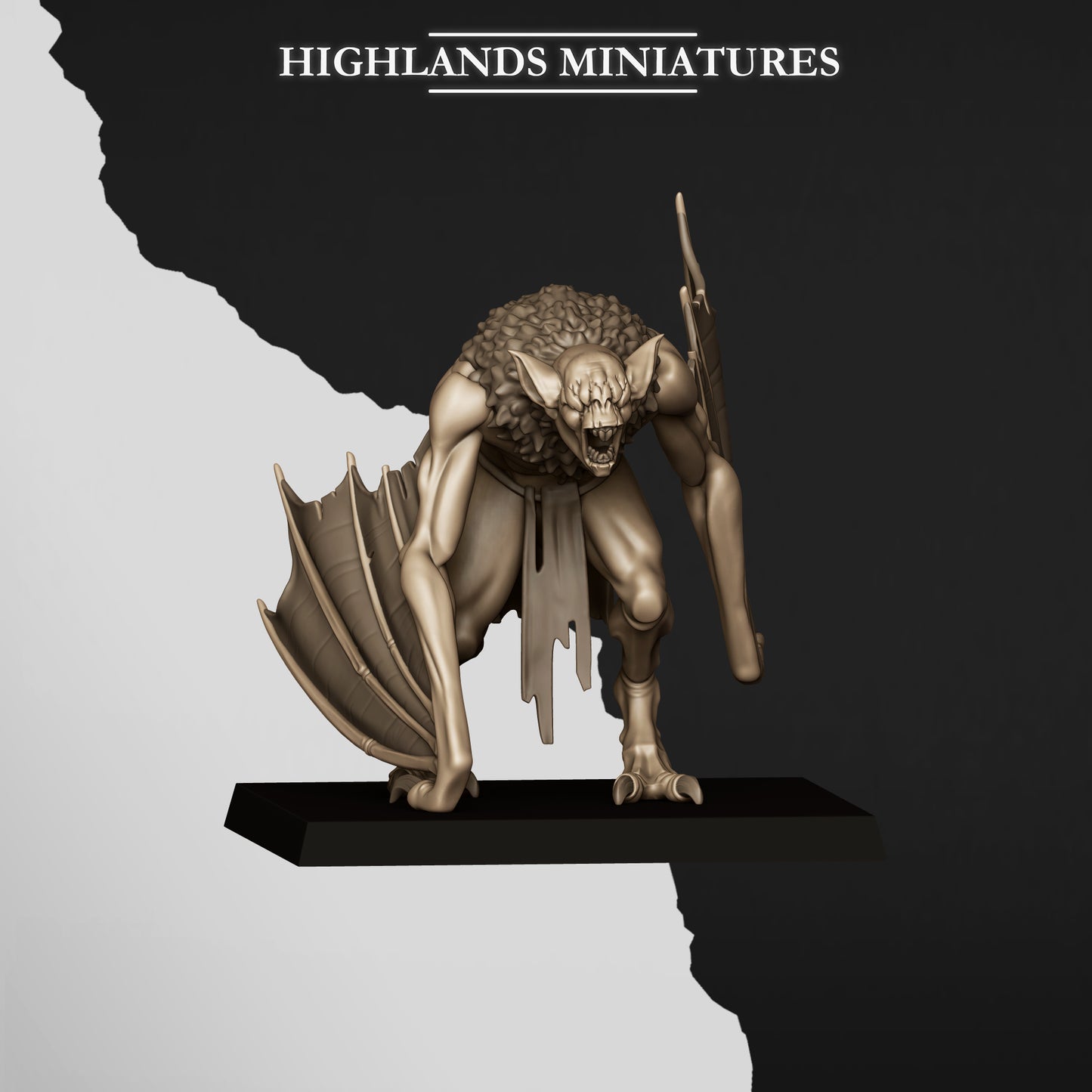 Miniatura Murciélagos de Cripta Condes Vampiro resina 28mm sin pintar - Drakholm