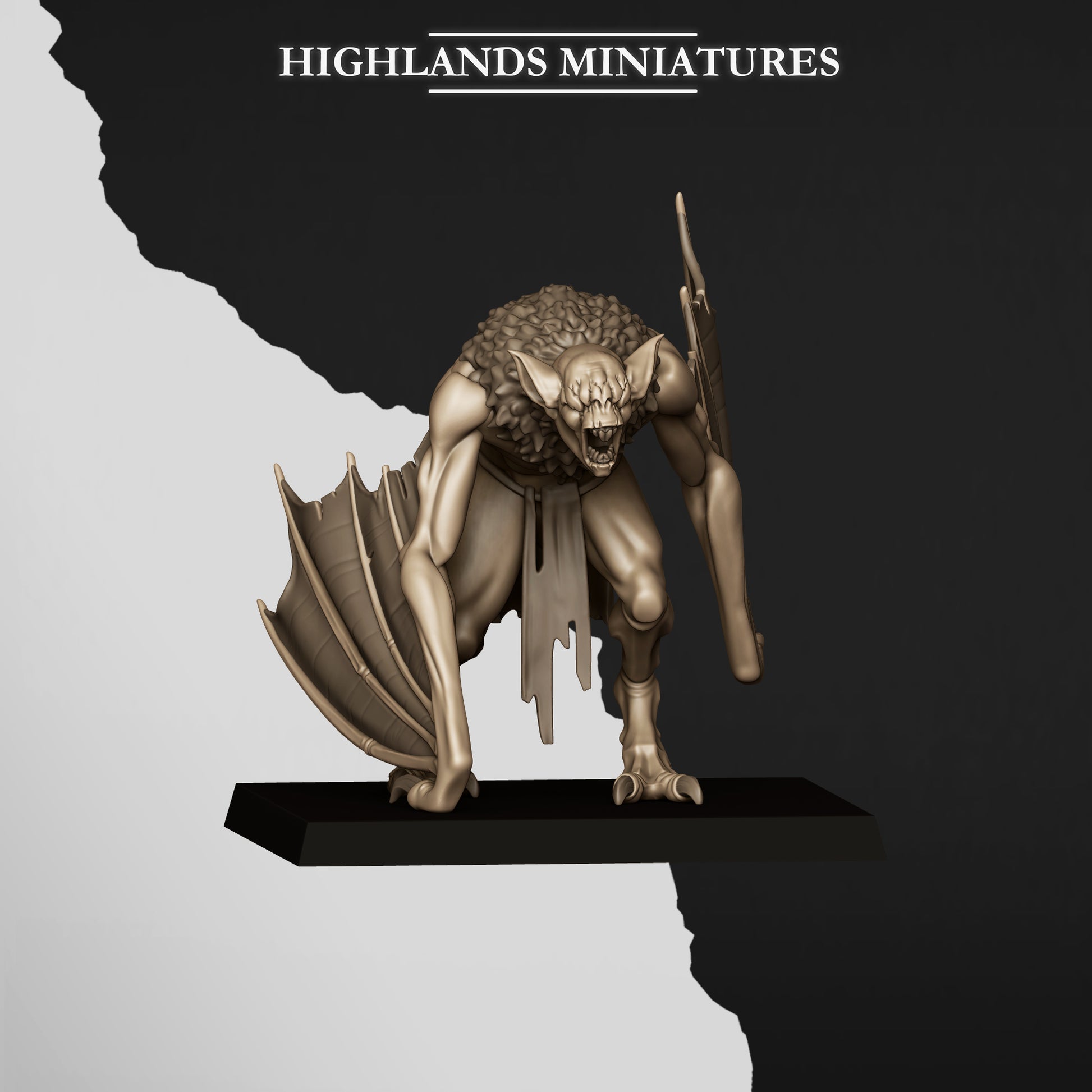 Miniatura Murciélagos de Cripta Condes Vampiro resina 28mm sin pintar - Drakholm