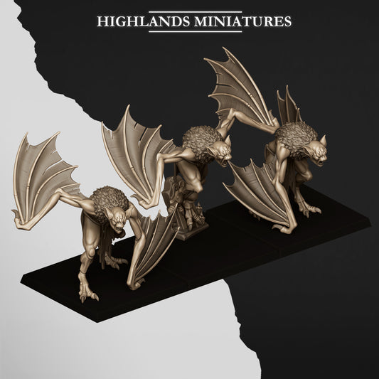 Miniatura Murciélagos de Cripta Condes Vampiro resina 28mm sin pintar - Drakholm
