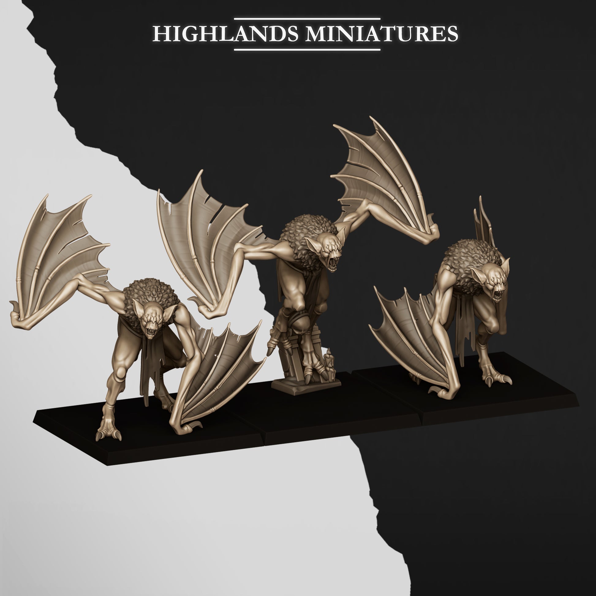 Miniatura Murciélagos de Cripta Condes Vampiro resina 28mm sin pintar - Drakholm