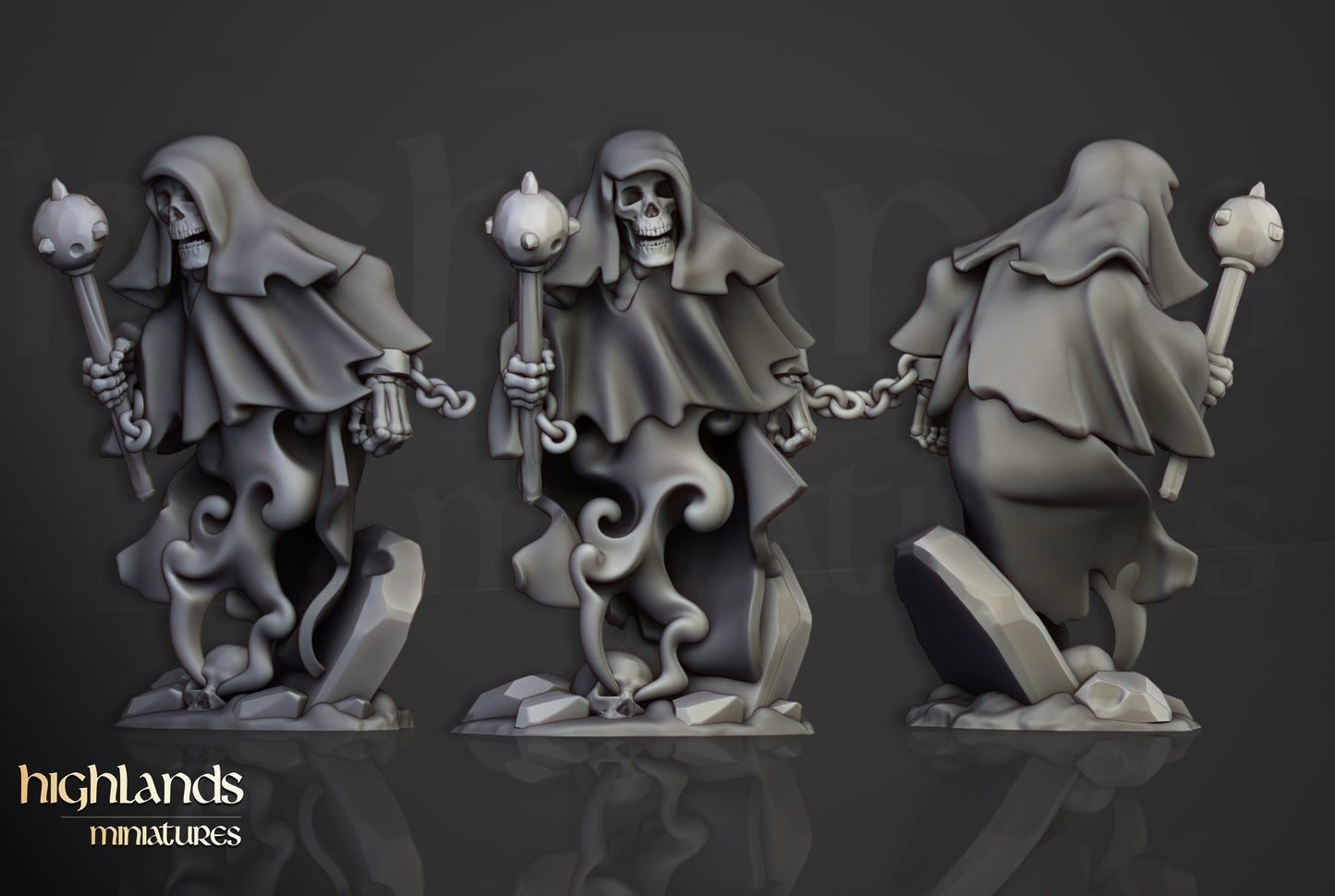 Miniatura Fantasmas de Cripta Condes Vampiro resina 28mm sin pintar - Drakholm