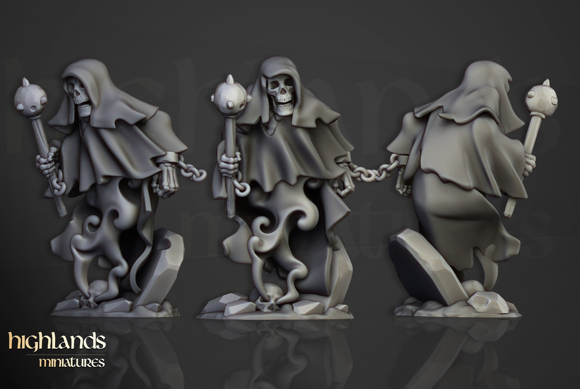 Miniatura Fantasmas de Cripta Condes Vampiro resina 28mm sin pintar - Drakholm