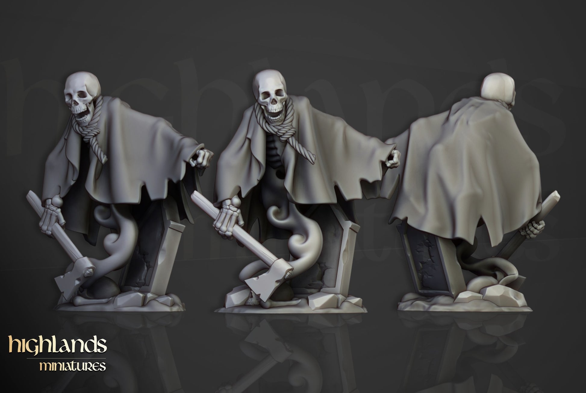 Miniatura Fantasmas de Cripta Condes Vampiro resina 28mm sin pintar - Drakholm