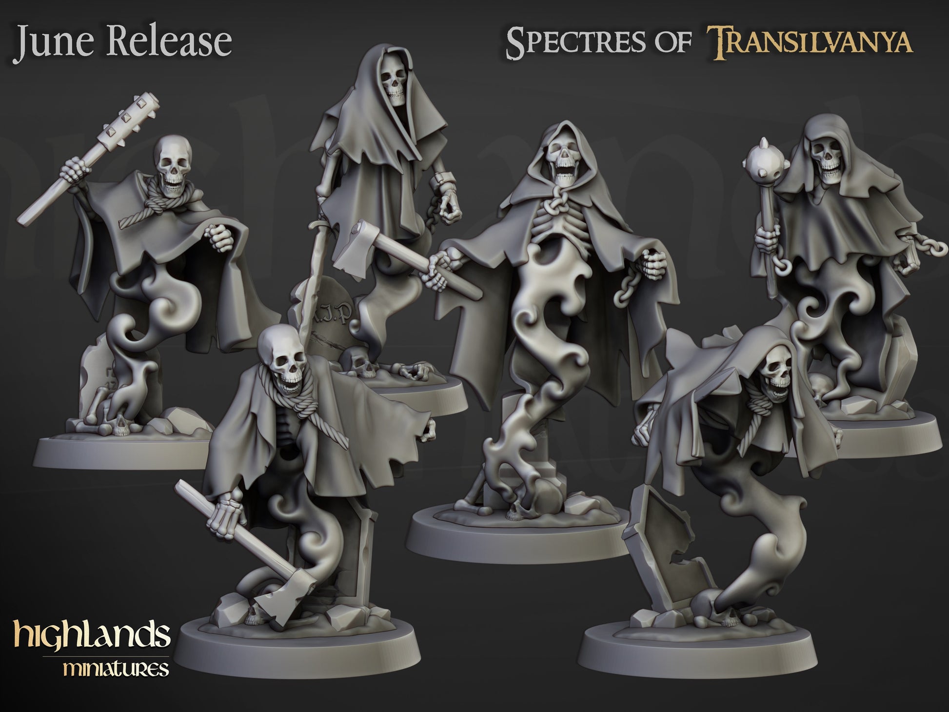 Miniatura Fantasmas de Cripta Condes Vampiro resina 28mm sin pintar - Drakholm