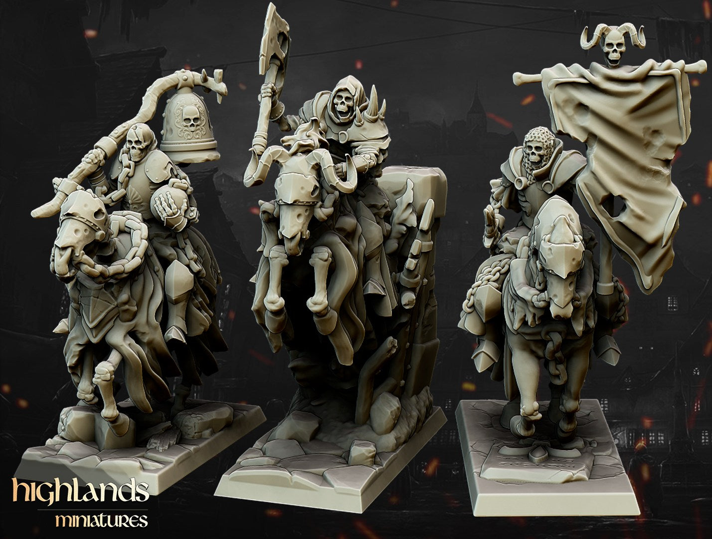 Miniatura Caballeros Oscuros Condes Vampiro resina 28mm sin pintar - Drakholm