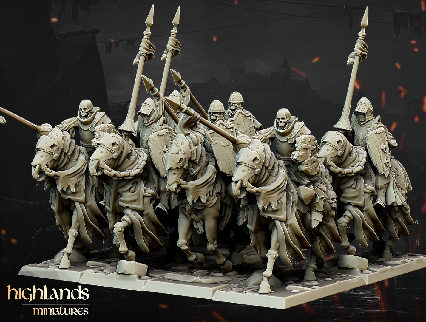 Miniatura Caballeros Oscuros Condes Vampiro resina 28mm sin pintar - Drakholm