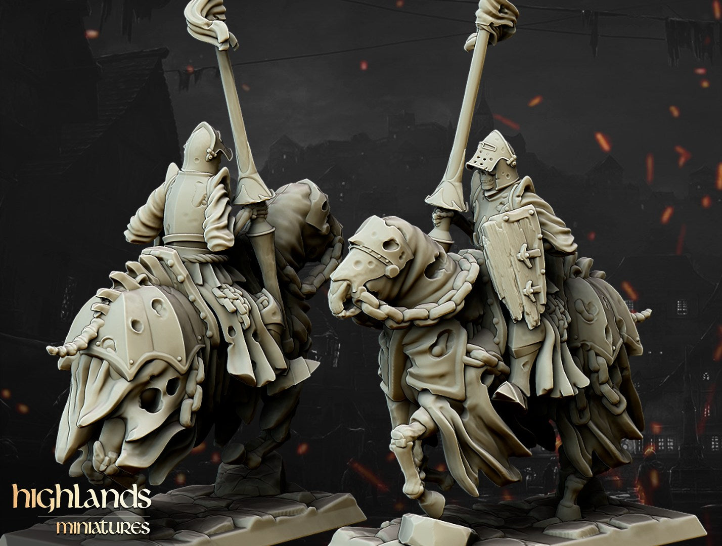 Miniatura Caballeros Oscuros Condes Vampiro resina 28mm sin pintar - Drakholm