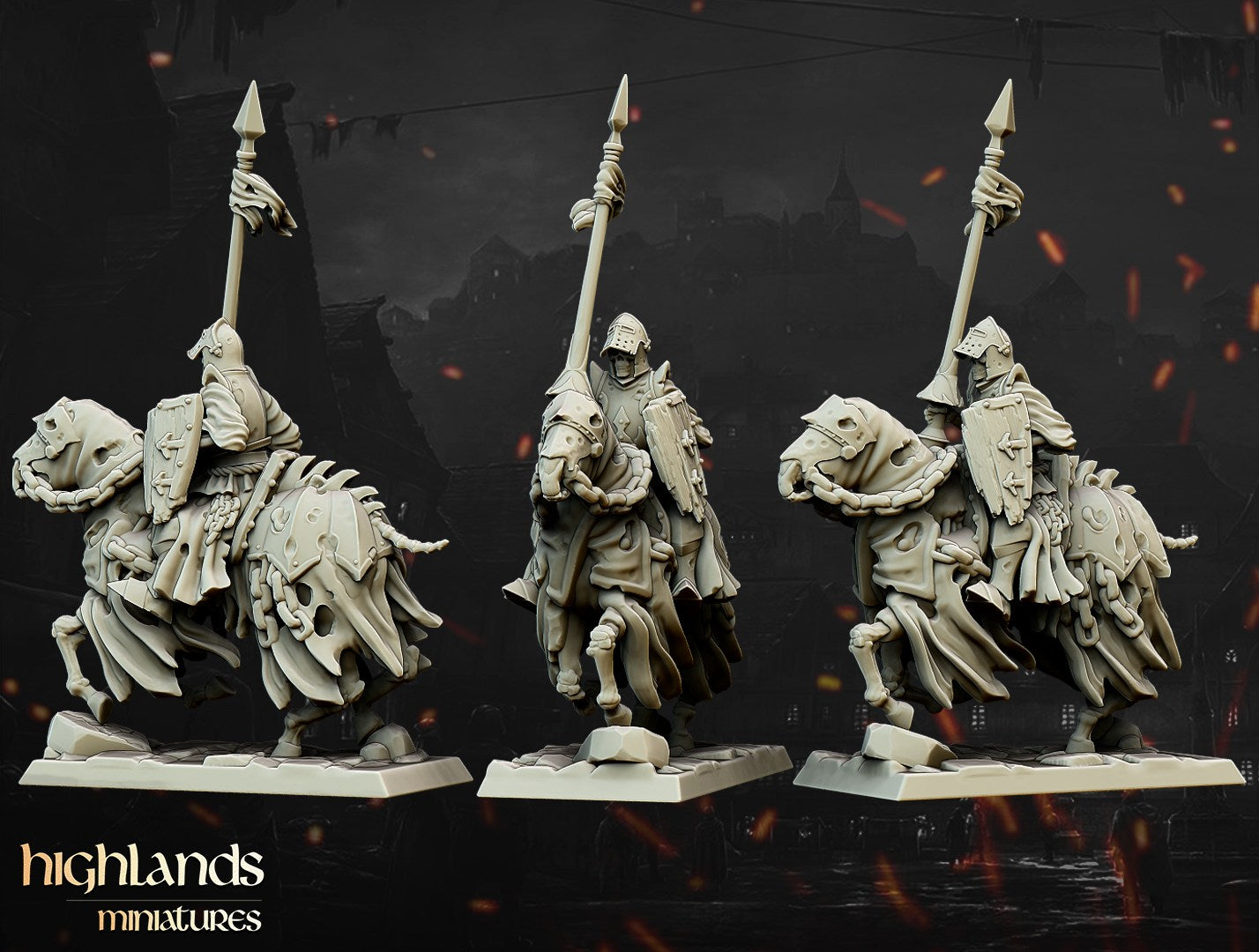 Miniatura Caballeros Oscuros Condes Vampiro resina 28mm sin pintar - Drakholm