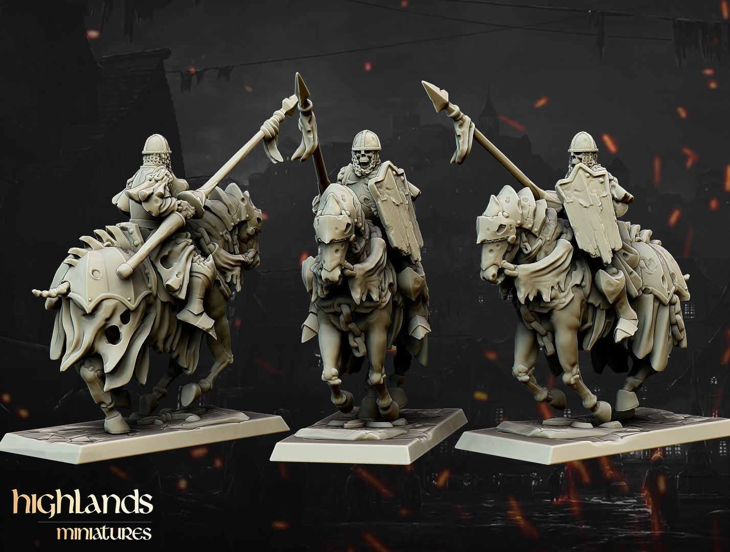 Miniatura Caballeros Oscuros Condes Vampiro resina 28mm sin pintar - Drakholm