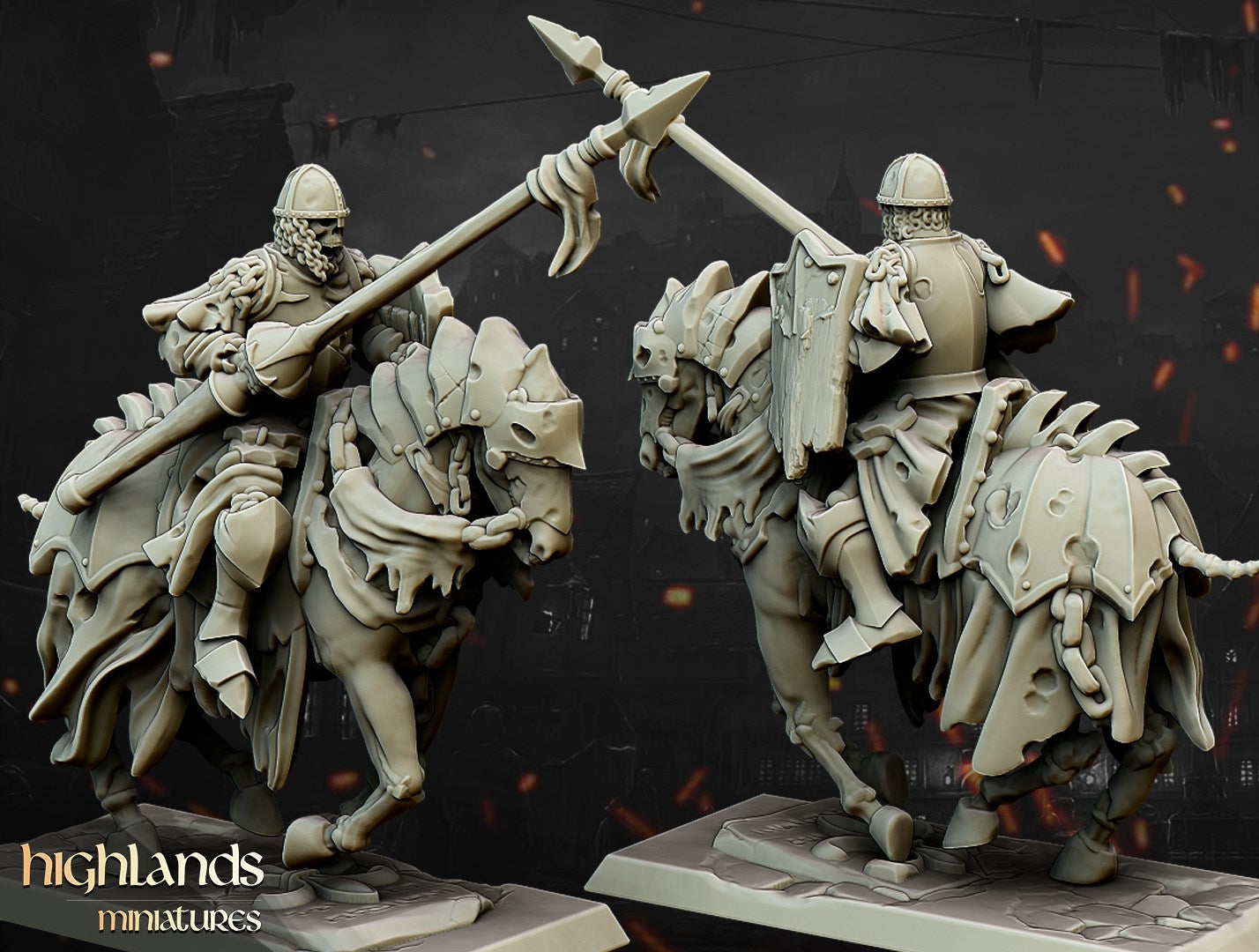 Miniatura Caballeros Oscuros Condes Vampiro resina 28mm sin pintar - Drakholm