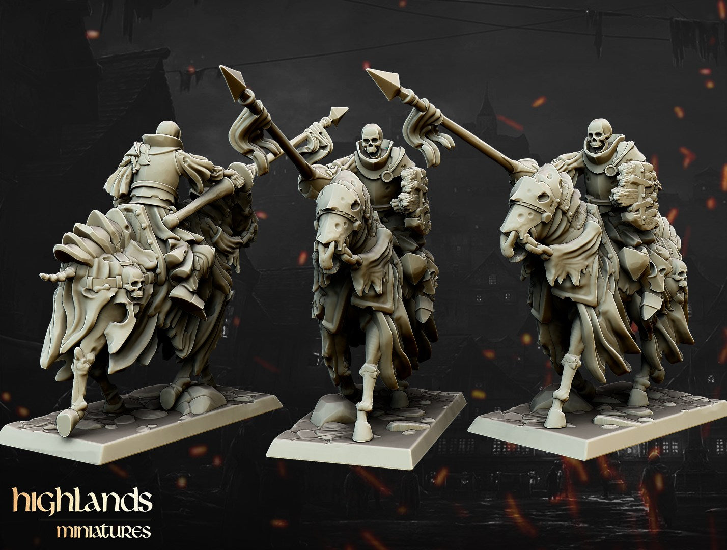Miniatura Caballeros Oscuros Condes Vampiro resina 28mm sin pintar - Drakholm
