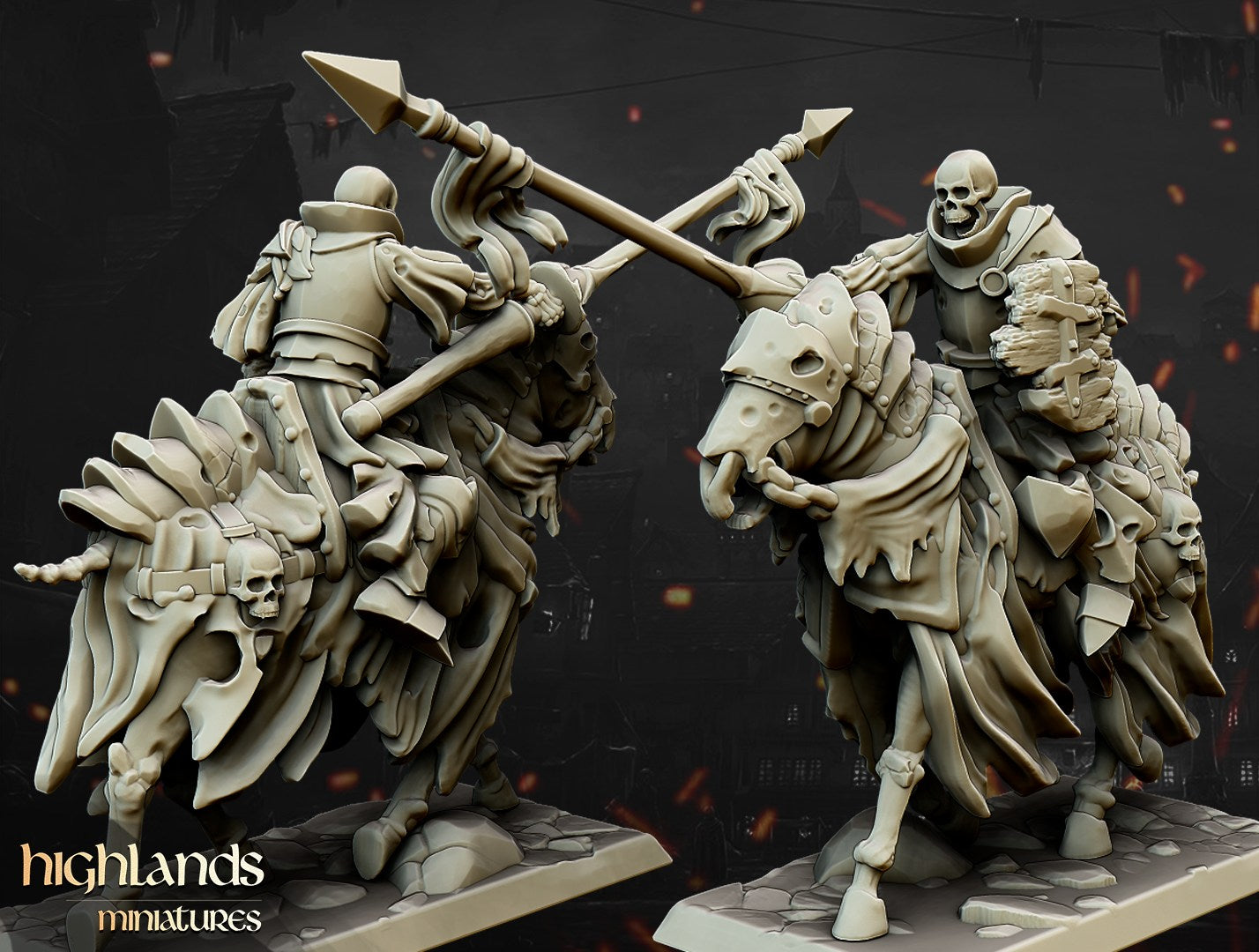 Miniatura Caballeros Oscuros Condes Vampiro resina 28mm sin pintar - Drakholm