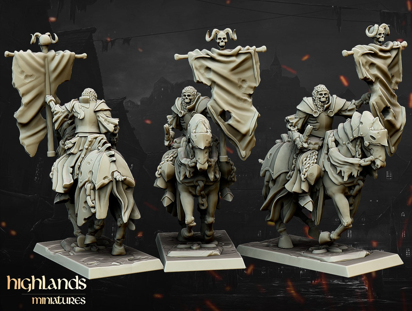 Miniatura Caballeros Oscuros Condes Vampiro resina 28mm sin pintar - Drakholm