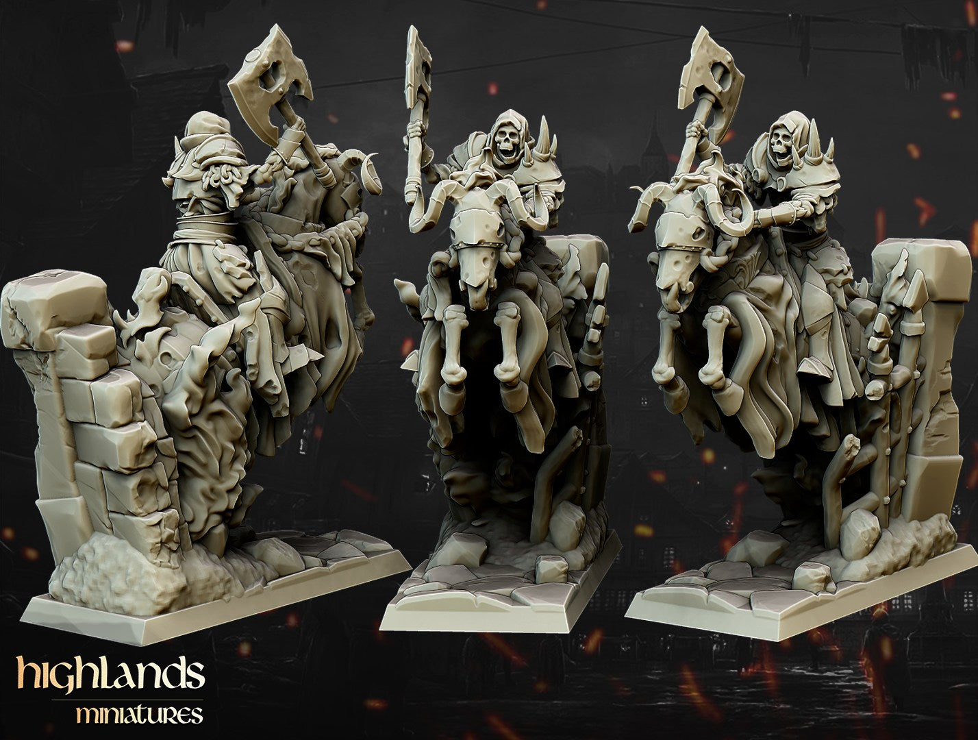 Miniatura Caballeros Oscuros Condes Vampiro resina 28mm sin pintar - Drakholm