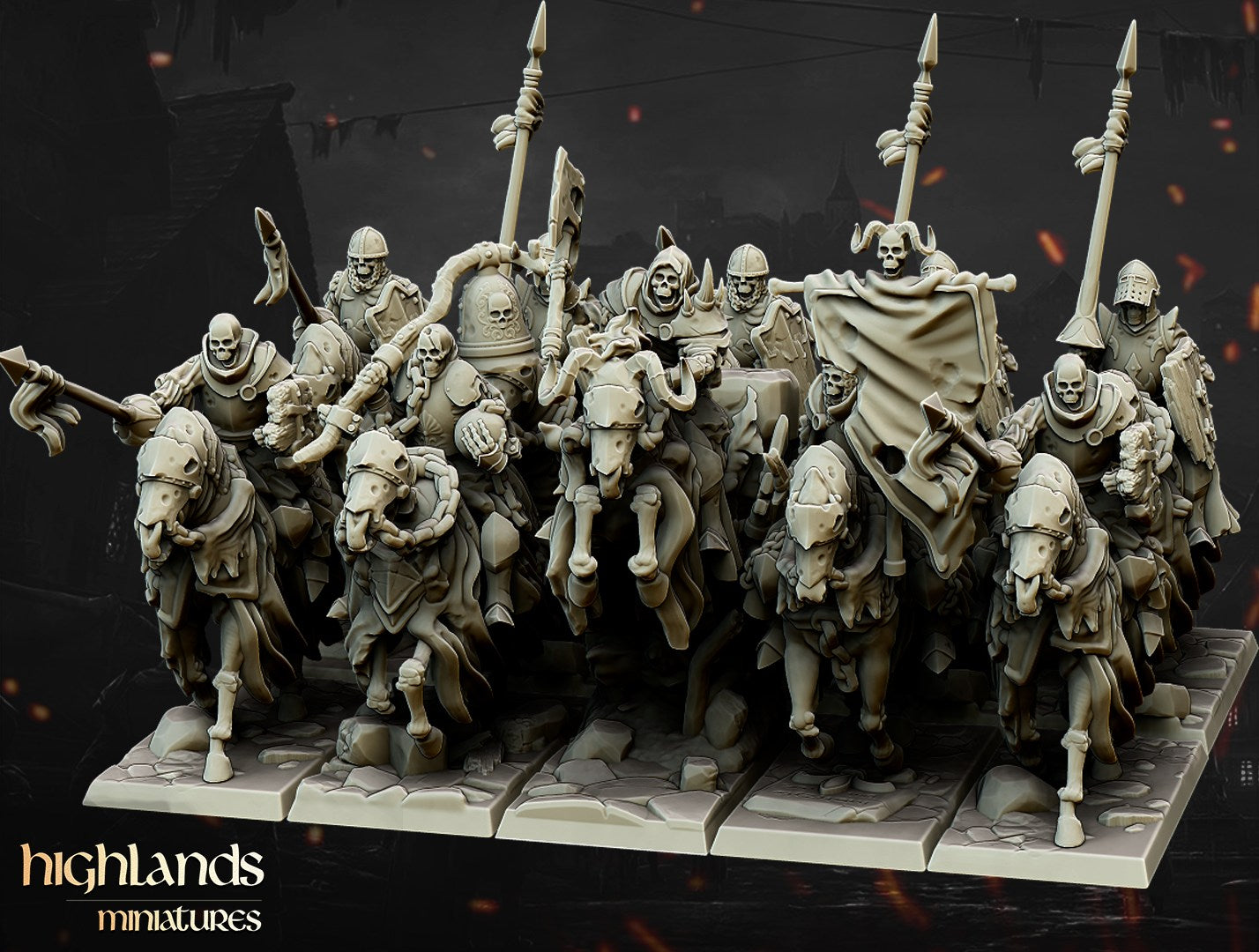 Miniatura Caballeros Oscuros Condes Vampiro resina 28mm sin pintar - Drakholm