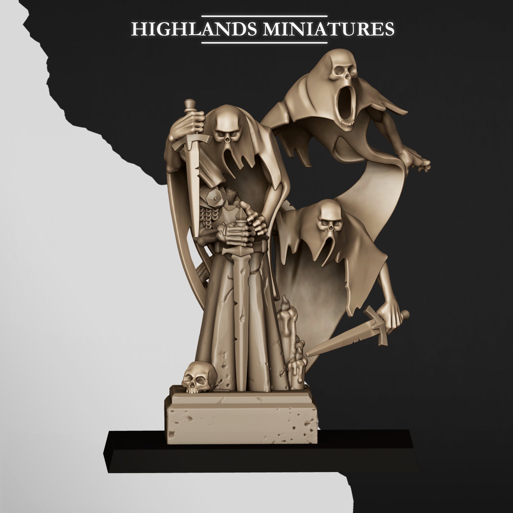 Miniatura Enjambre de Fantasmas Condes Vampiro resina 28mm sin pintar - Drakholm