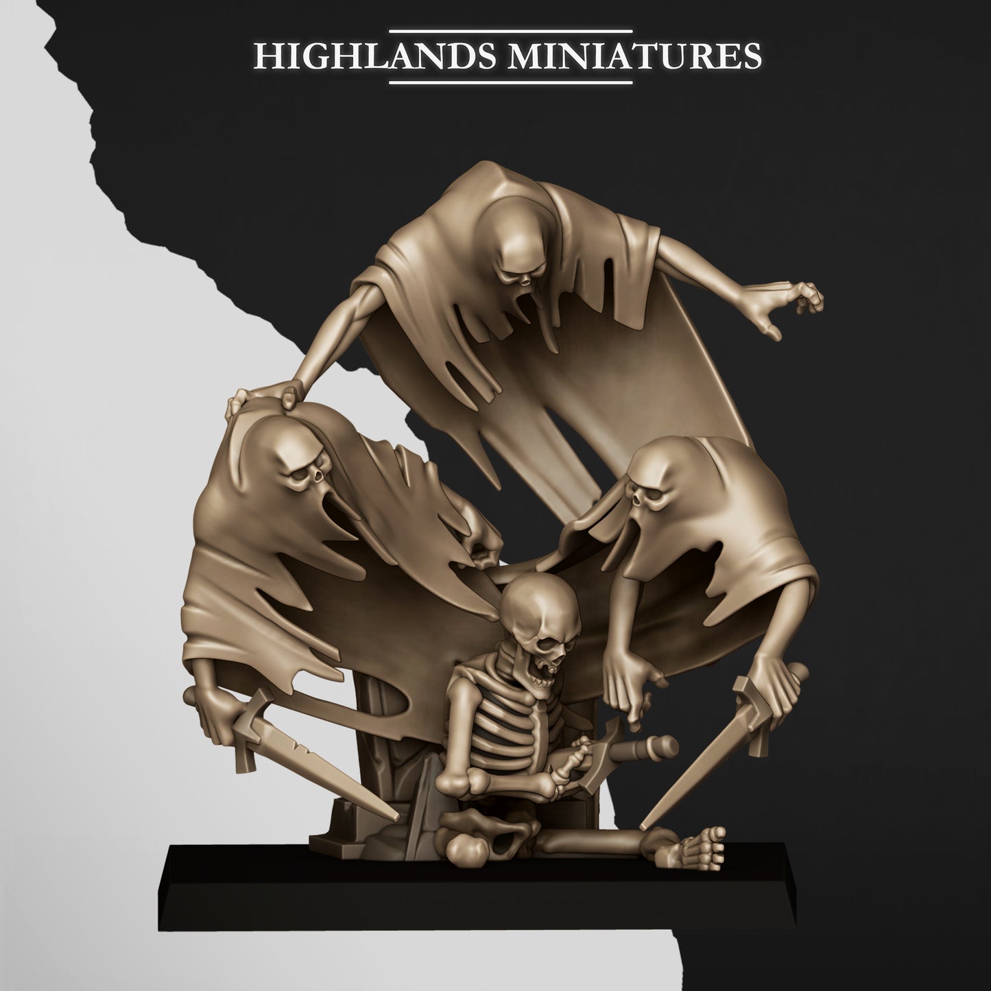 Miniatura Enjambre de Fantasmas Condes Vampiro resina 28mm sin pintar - Drakholm