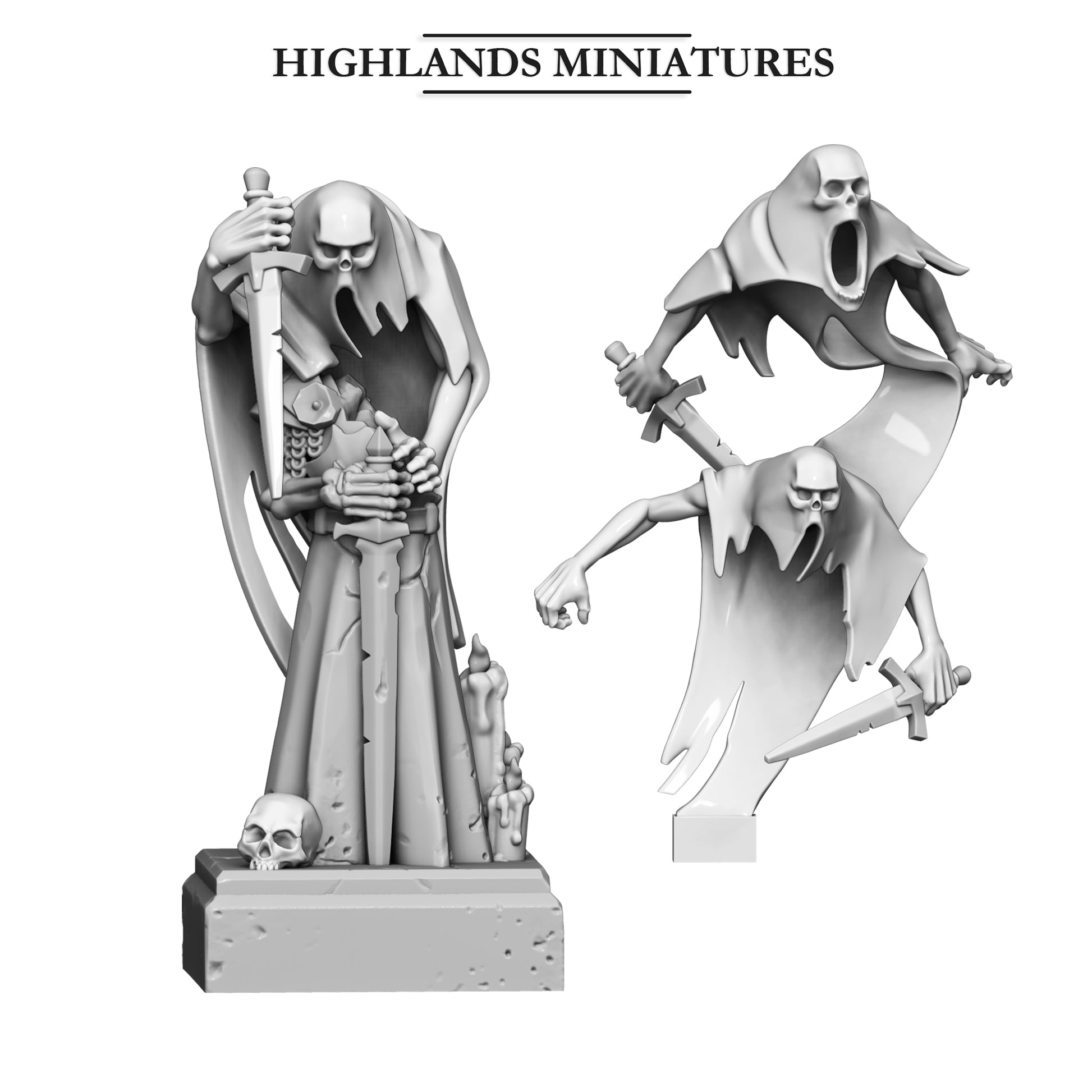 Miniatura Enjambre de Fantasmas Condes Vampiro resina 28mm sin pintar - Drakholm