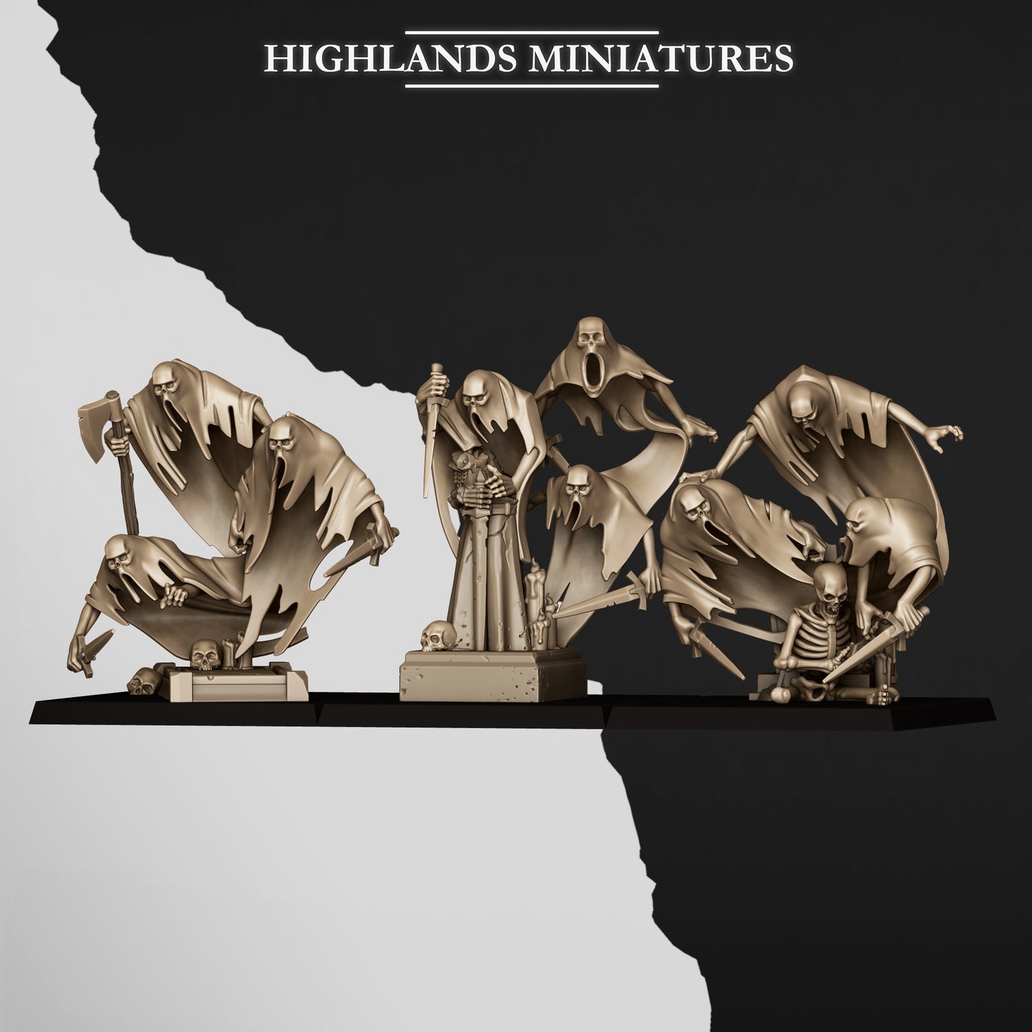 Miniatura Enjambre de Fantasmas Condes Vampiro resina 28mm sin pintar - Drakholm