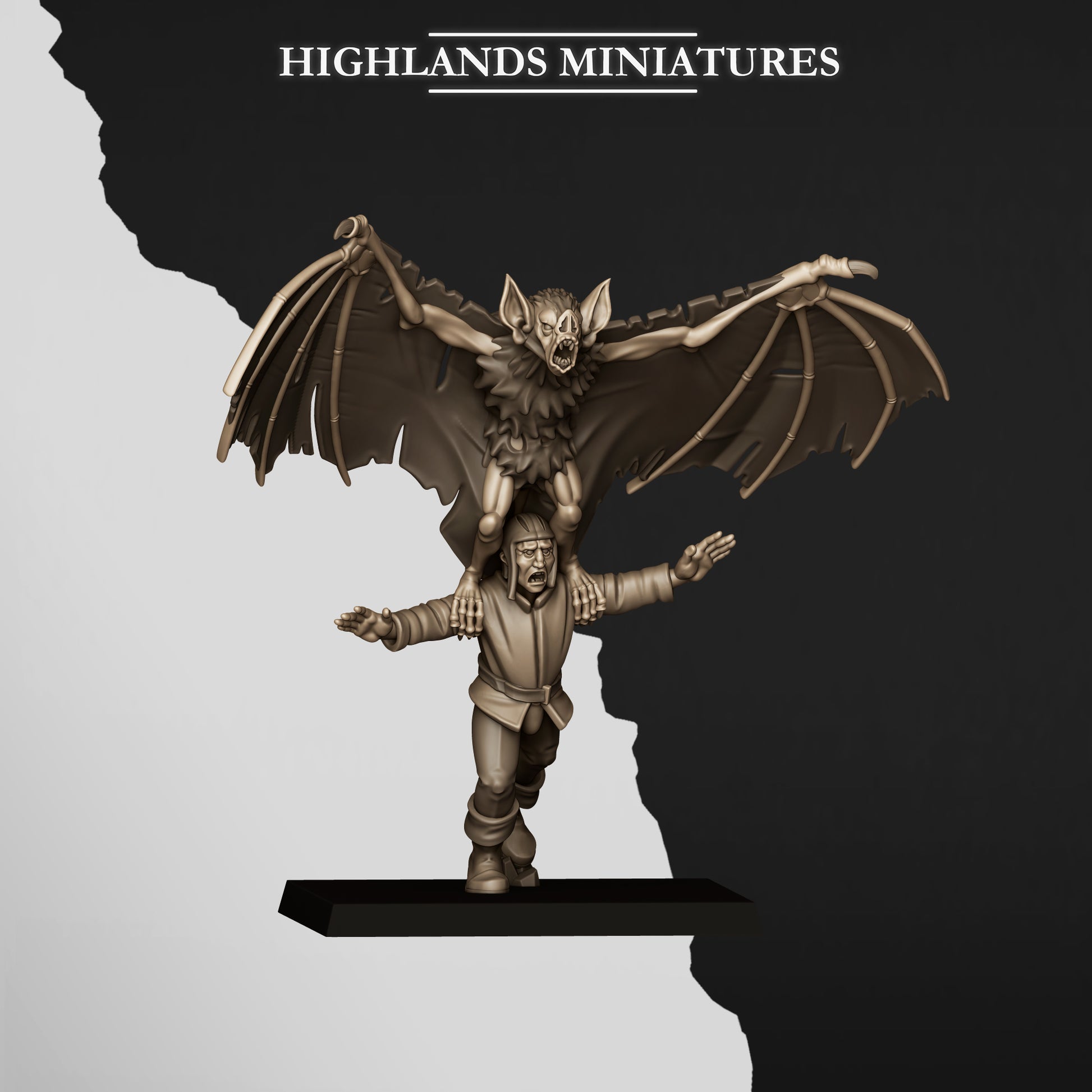 Miniatura Murciélagos Gigantes Condes Vampiro resina 28mm sin pintar - Drakholm